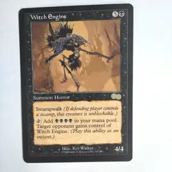 Witch Engine NM Urza's Saga English Rare 1998 169/350 MTG NM - Image 1