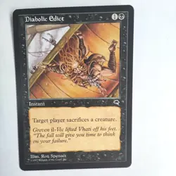 Diabolic Edict NM Tempest Common English 1997 MTG - Image 1