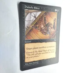 Diabolic Edict NM Tempest Common English 1997 MTG - Image 3