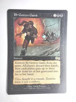 Ill-Gotten Gains Urza's Saga English NM 1998 Rare 138/350 MTG - Image 1