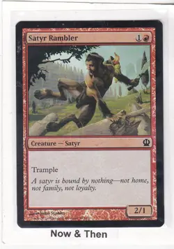 MTG: Theros: Foil: Satyr Rambler - Image 1