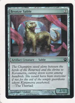 MTG: Theros: Foil: Bronze Sable - Image 1