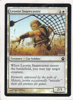 MTG: Theros: Foil: Leonin Snarecaster - Image 1