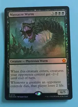 Massacre Wurm - FOIL - MTG - Magic the Gathering Foundations - NM Fast Despatch - Image 1