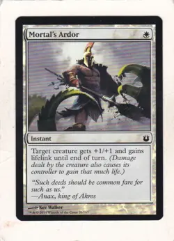 Magic: MTG: Born of the Gods: Foil: Mortal's Ardor - Image 1