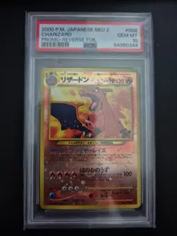 Pokemon Neo 2 Charizard #006 2000 Promo Japanese TCG Reverse Holo - Image 1
