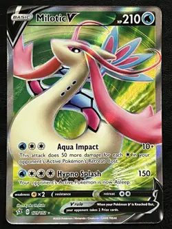 Pokemon Milotic V Full Art - Rebel Clash - 179/192 NM - Image 1