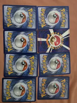 Pokemon Lot Of 8 Hitmonchan 3 Base Set And 4 Xy, 1 Pocket Monster 96 With Swirl - Image 2