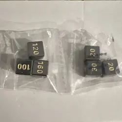 Gold Black UPC Metal Dice Set Sealed Pokemon Brand New - Image 1