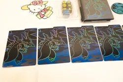 Pokemon Phantasmal Flames ETB items - Sleeves Coin Dividers Dice Charizard - Image 2