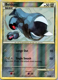 Beldum 43/90 Undaunted Reverse Holo LP Pokemon TCG - Image 1