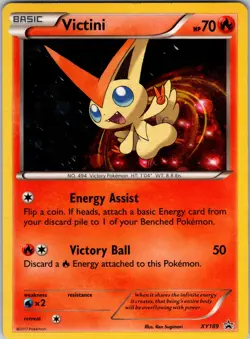 Victini - XY189 XY Promos Pokemon TCG MP - Image 1