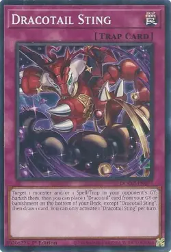 3x YuGiOh Dracotail Sting Common 1st Edition NM (DOOD) - Image 1