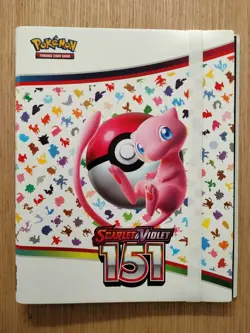 Pokemon Scarlet & Violet 151 - Mew Binder Collection - Binder Only NO CARDS - Image 1