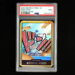 PSA 9 Mint 2024 ONE PIECE JPN Don!! Card PRB01 ICEBURG-GOLD - Image 2