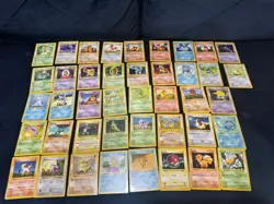Pokemon Base Set Shadowless 43 Card Lot Commons, Uncommons and Rares Non-Holo - Image 1