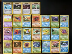 Vintage Fossil Pokemon Cards Bundle x 25 Good Condition 1999 WOTC - Image 2