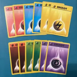 Pokemon TCG: Base Set Energy Set 2x of each, English, HP (12 cards) - Image 1