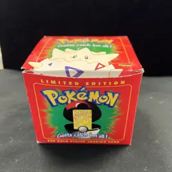 Pokemon Togepi Trading Card Limited Edition 23K Gold-Plated Still Wrapped In Box - Image 1