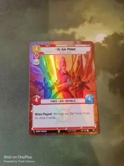 Star Wars Unlimited LotF Hyperspace Foil Card LOF886 Ki-Adi-Mundi - Image 1