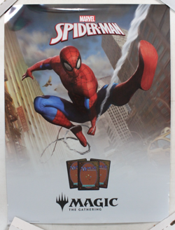 Magic The Gathering Spider-Man 18 x 24 Foil Promo Poster MTG Minor Damage - Image 1