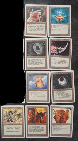 Color less- Rare - Revised - Meekstone, Millstone, Nevinyrral's Disk and - MTG - Image 1