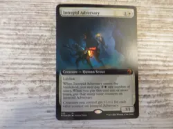 1x FOIL Intrepid Adversary (Extended Art) - Innistrad: Midnight Hunt - NM - MTG - Image 1