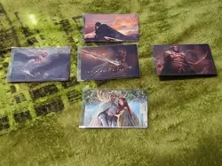 MTG "LOTR" Art Series x5 Aragorn and Arwen Wed,Anduril Flame of the West - Image 1