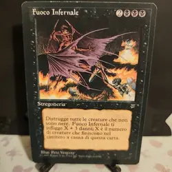 Magic the Gathering Legends Italian Hellfire LP Fuoco Infernale - Image 1
