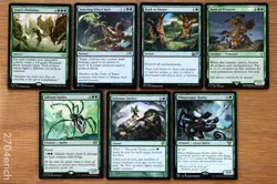Set of 7 Commander Green Board Wipes *NM Unplayed* (Magic MTG) Ezuri's Predation - Image 1