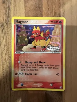 Magmar 44/109 EX Team Rocket Returns Reverse Holo Stamped Pokemon TCG LP - Image 1