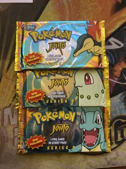 Pokemon Topps Johto Series 3 Booster Pack Factory Sealed Animation Edition 1 FR - Image 2