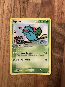 Pokemon Ivysaur Crystal Guardians 34/100 Reverse Holo Rare & Bulbasaur 45/100 - Image 1