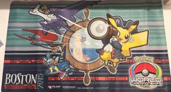 Pokemon World Championships 2015 Boston Competitor Playmat See Condition Pics - Image 1