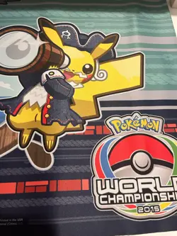 Pokemon World Championships 2015 Boston Competitor Playmat See Condition Pics - Image 4