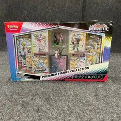 POKEMON Scarlet & Violet Prismatic Evolutions Premium Figure Coll. Box, Worn Bo - Image 1