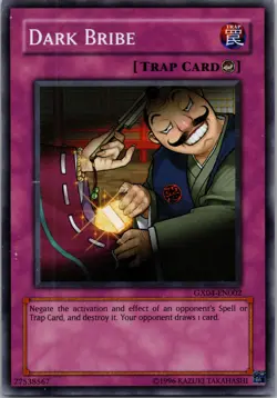 Yugioh Dark Bribe (GX Tag Force 2) GX04-EN002 Super Rare NM - Image 1