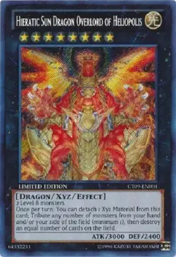 Hieratic Sun Dragon Overlord of Heliopolis - CT09-EN004 - Secret Rare Yugioh - Image 1
