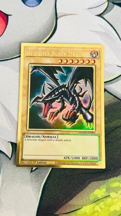 Yu-Gi-Oh! Red-Eyes Black Dragon- MAGO-EN003- Gold Rare- NM - 1st - Image 1