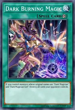 Yugioh RA04-EN246 - Dark Burning Magic - Platinum Secret Rare - Image 1