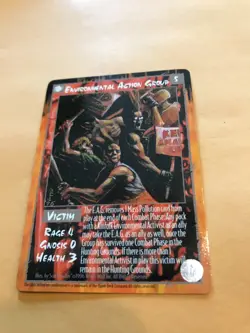 ENVIRONMENTAL ACTION GROUP: RAGE AMAZON CCG Victim card, White Wolf Werewolf TCG - Image 1