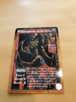ENVIRONMENTAL ACTION GROUP: RAGE AMAZON CCG Victim card, White Wolf Werewolf TCG - Image 4