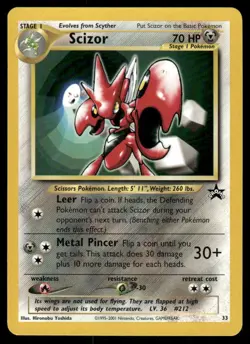Pokemon Cards Scizor 33 Wizards Black Star Promos WOTC Promo NM *3 - Image 1