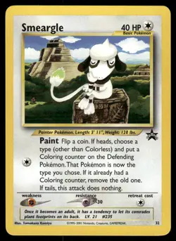 Pokemon Cards Smeargle 32 Wizards Black Star Promos WOTC Promo NM *3 - Image 1
