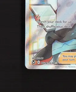 Professor Burnet TG26/TG30 Silver Tempest Full Art Ultra Rare Pokemon Card NM - Image 5