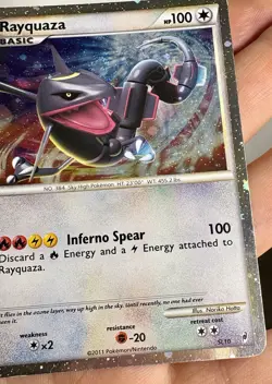 Rayquaza SL10 Holo Secret Rare Call Of Legends Pokemon Card 2011 MP-HP CONDITION - Image 5