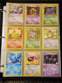 Huge Pokemon Collection Binder Vintage Modern Lot of Cards Holos Rares WoTC Etc - Image 1