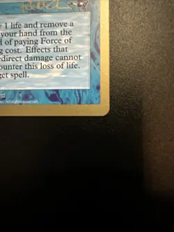 Force of Will - 1997 World Championship Deck Card - Gold Border - LP - Image 3