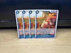 One Piece Card Game Portgas.D.Ace OP07-053 500 Years Into The Future Playset X4 - Image 1