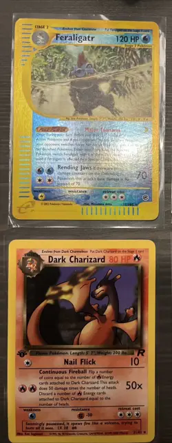 Mid Era/Vintage Pokemon Card Lot 4 Cards - Image 1